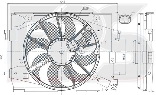 Диффузор С Вентилятором Радиатора RENAULT CAPTUR 13-17 P-018557 фото
