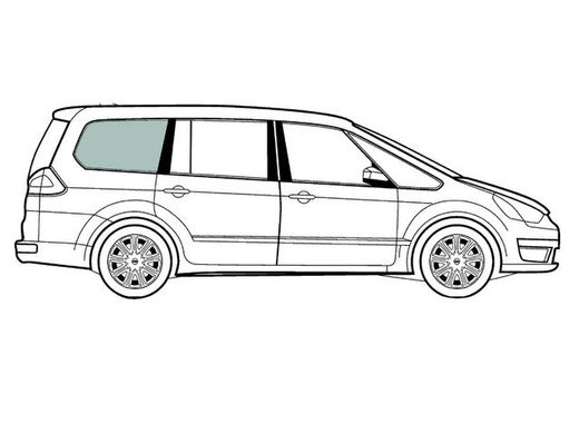 Стекло переднее салона правое Mercedes Vito W639 (Минивен) (2003-) 107941-CH фото