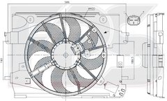 Диффузор С Вентилятором Радиатора RENAULT CAPTUR 13-17 P-018558 фото