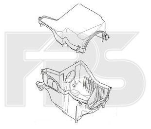 Корпус И Крышка Воздушного Фильтра (Цилиндр) FORD FOCUS 15-18 P-006550 фото