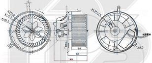 Вентилятор Салона (Климат Контроль) VW GOLF V HB 04-09 P-024974 фото