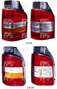 Фонарь Задний Правый Дверь Красно-Желтый VW T5 03-09 P-027036 фото