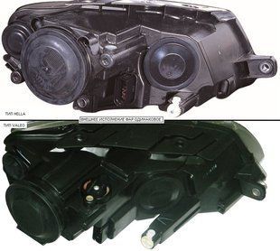 Фара Правая (Эл) Хром (Тип HELLA) VW PASSAT 05-10 (B6) P-026046 фото
