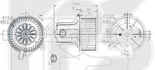 Вентилятор Салону CITROEN C4 05-10 P-003658 фото