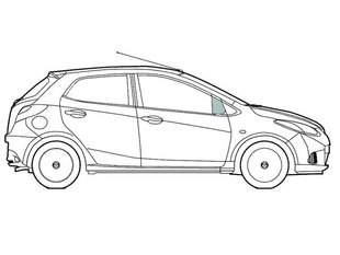 Форточка передніх дверей права Фольксваген Пассат Б2 VW Passat B2 (Хетчбек 5-х Дв) (1981-1988) 114804-CH фото