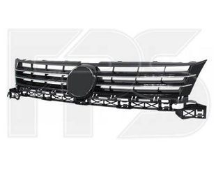 Решітка Чорна Глянець З Хром молдингом VW CADDY II 11-15 P-024731 фото