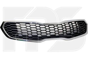 Решетка Радиатора Черная С Хром Молдингом KIA FORTE 13-16 P-011651 фото
