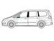 Форточка передніх дверей ліва Рено Сценик Renault Scenic (Минивен 5-х Дв) (2003-2009) 111728-CH фото 1
