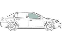 Стекло передней двери правое Toyota Aurion (Седан 4-х Дв) (2011-), Toyota, Aurion (Седан) (2011-), Боковое стекло, Aurion (Седан) (2011-)