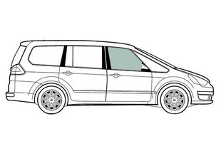 Скло передніх дверей праве Форд Галакси Ford Galaxy (Минивен 5-х Дв) (1995-2006) 102958-CH фото