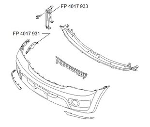 Крепеж Бампера Передний Правый KIA SORENTO 06-09 P-012104 фото